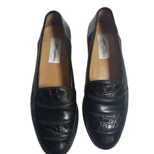 Mezlan Mens Saragossa Handmade in Spain Genuine Crocodile Loafers Sz 9M